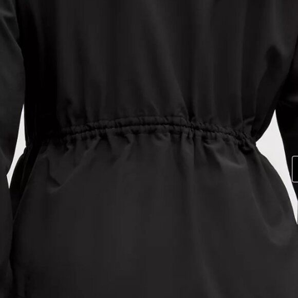 Lululemon UV-Protective Cinch-Waist Running Jacket in Black, Size Medium - Picture 9 of 10